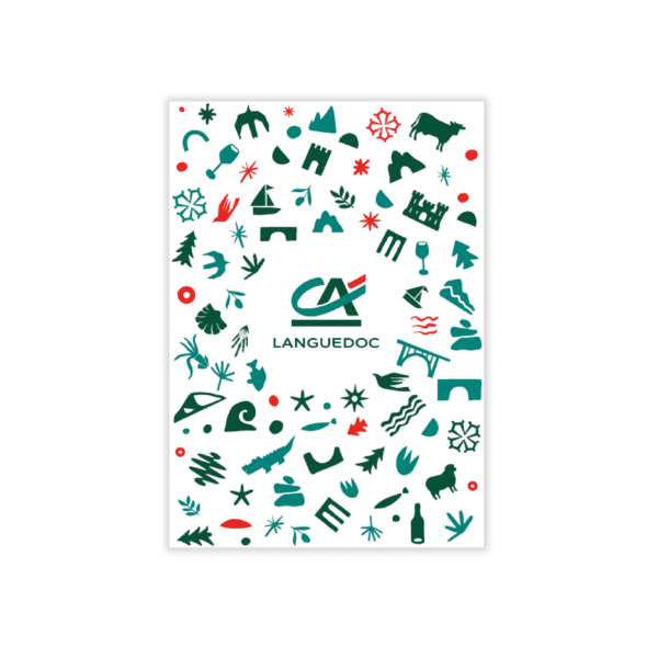 Carnet A5 éco-responsable - 48 pages personnalisé Crédit Agricole
