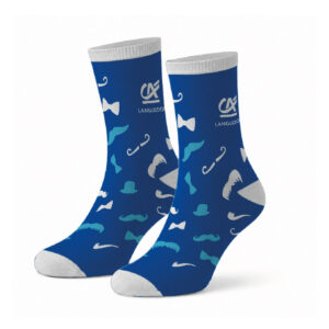 Chaussettes en coton jacquard personnalisables - Movember