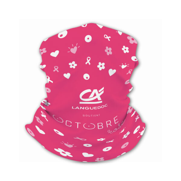 Bandana tubulaire - Octobre Rose